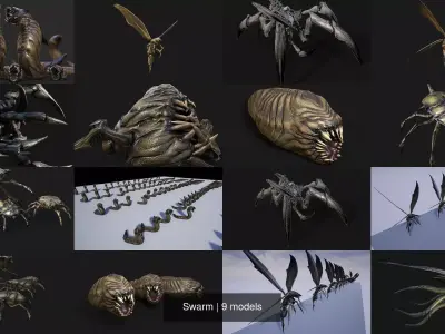 Swarm 3D Model Pack