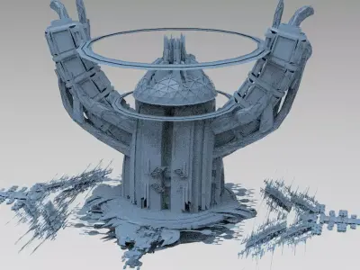 Sci fi news network tower 2 3D model