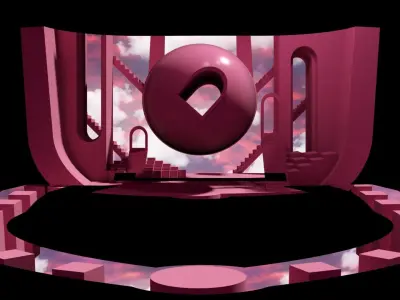 no tears left to cry - Ariana Grande 3d model of visual 3D model