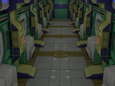 Sci Fi Corridor  3D model