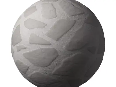 Stone Floor Mosaic of Natural Limestone 06 Texture