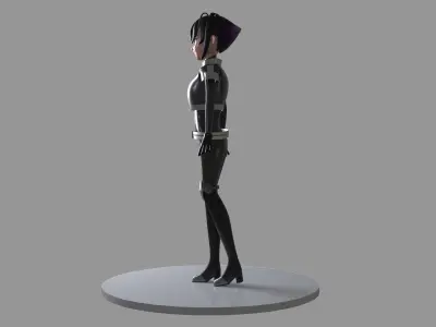 SCI-FI Character asset Rigged 3D model