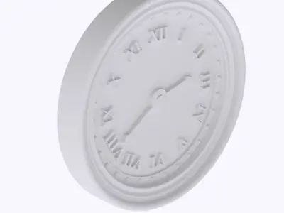 miniature Wall clock  3D print model