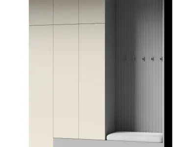 Hallway set 11 3D model