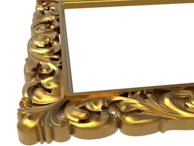 carved frame 3D model 92