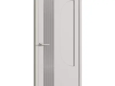 Interior door 9 Low-poly 3D model