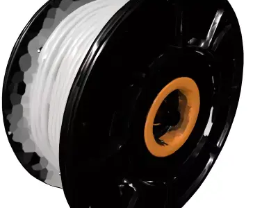 Industrial Cable Wire Spool Reel Low-poly 3D model