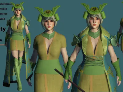 AAA 3D FANTASY REALISTIC CHARACTER - BEAUTIFUL JAPANESE QUEEN