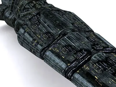 3DRT - Norad Battleship - Betan Low-poly 3D model