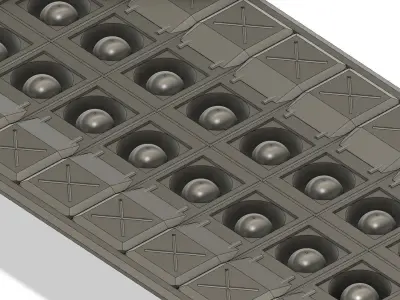 Torpedo Launcher Open Hatches 3D print model