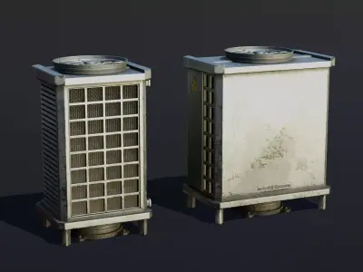 Roof Vents Large Pack - Optimized Game Ready 3D Models Low-poly 3D model