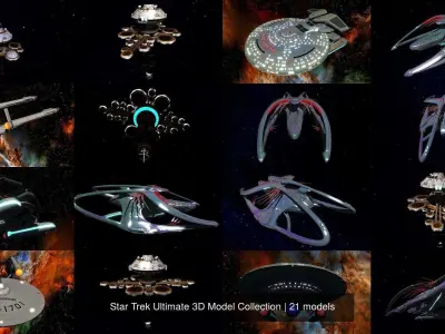 Star Trek Ultimate 3D Model Collection 3D Model Pack