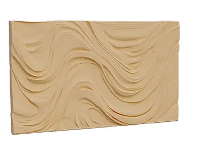 decor set wall panel relief mural CNC 21 3D print model purchase