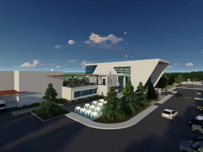 Resort Project On The beach Revit 3D model