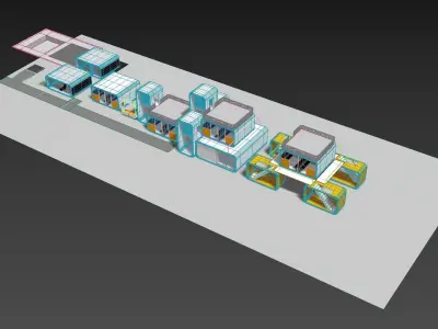 Modular house 3D model