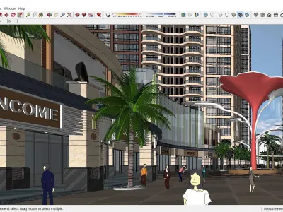 Sketchup Shopping Center E5 3D model