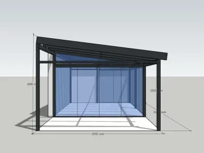 Winter garden  3D model buy
