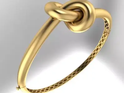 knotted bracelet 3D print model