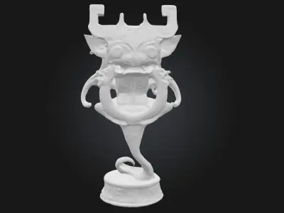  Mystic Azure Guardian  Celestial Sentinel of Arcane Power 3D model