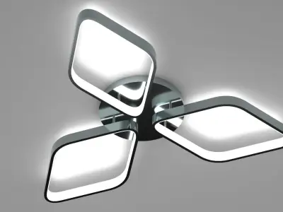 Modern ceiling lamp collection 3D Model Pack