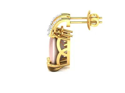 Earring 3Ddm stl obj fbx Render Details 3D print model buy