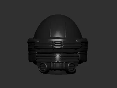 helmet high poly sculpt 3d printable ver 7 3D model 3D model
