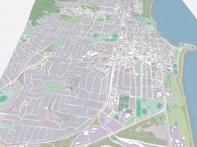 Cityscape Wollongong New South Wales Australia 3D model