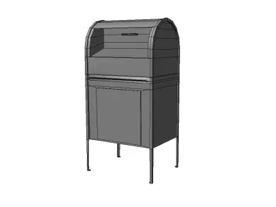Mail Box Low-poly 3D model order