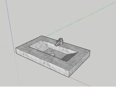 Rectangle Sink  3D model