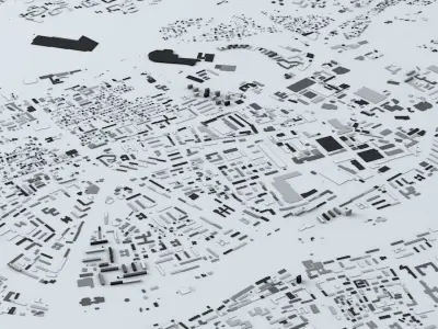 Vilnius Streets and Buildings 3D model