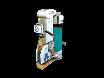 Cryo camber Low-poly 3D model
