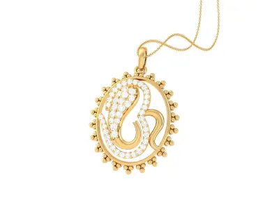 Spiritual Om Pendant 3D print model