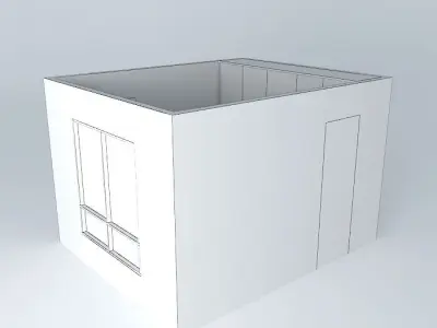 nararoom cube with window Free 3D model