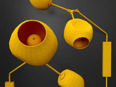 Wall light Branching bubble 3D model