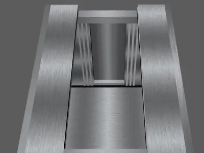 3D Elevator Low Poly Model elevator Low-poly 3D model