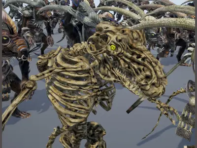 Ratkin Shaman Light Vershion Low-poly 3D model