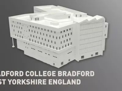 Bradford College Bradford West Yorkshire England 3D model