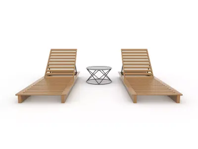 Sun Lounger 11 3D model
