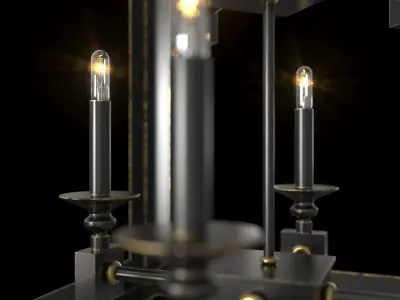 Wildwood Spartacus Chandelier 8 Lights 3D model