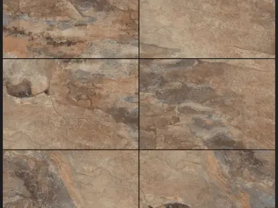 Yurtbay Seramik Key Stone Brown 400x600 3D model