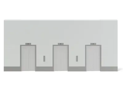 Elevator Doors 3D Model 3D model