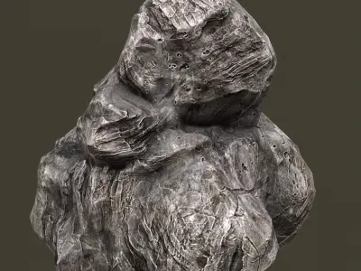 Rock Low-poly 3D model order