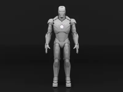 Iron Man MK 3 3d model Low-poly 3D model