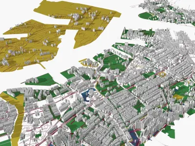 Singapore 02 Low-poly 3D model