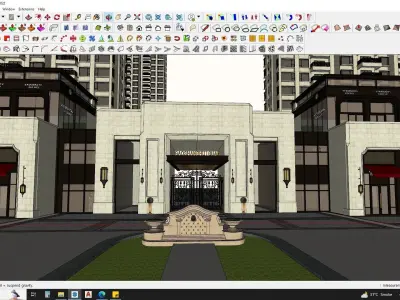 3D Hotel Building Model for Exquisite Getaways 3D model