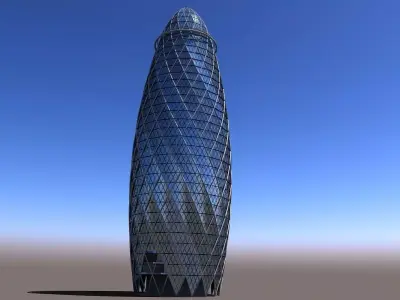 Gherkin Building 3D model