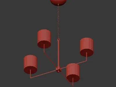 Bolthole Chandelier 3D model