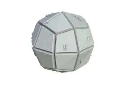 Sci Fi Object No 3614 Low Poly Low-poly 3D model