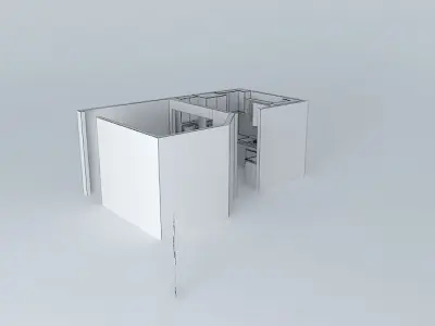 Kitchen interior Free 3D model