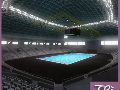 ST JORDI INDOOR PAVILION BCN 3D model